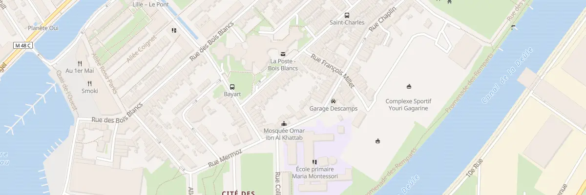 Plan du 89 Rue Gal Anne de la Bourdonnaye à Lille