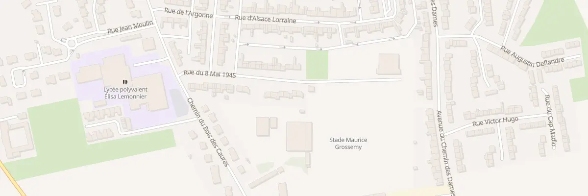 Plan du 28 Av du Huit Mai à Brebières