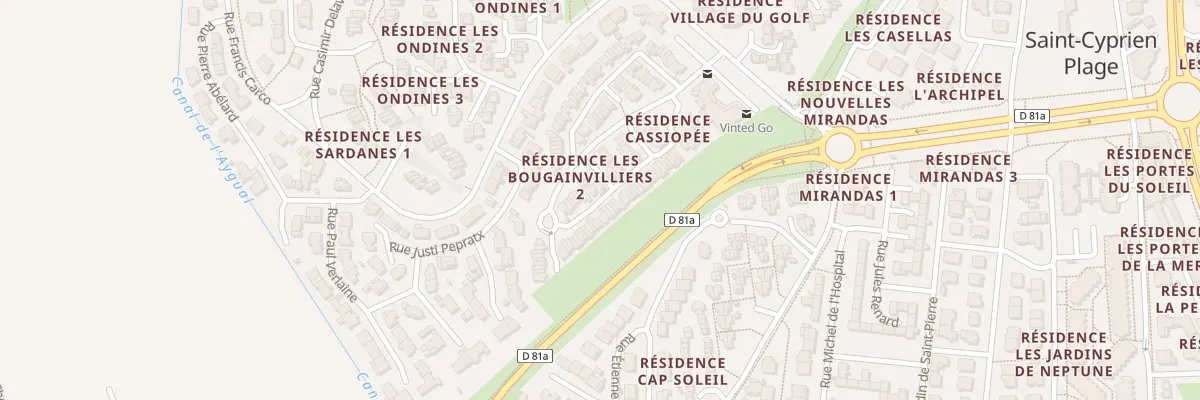 Plan du 9001 Res Les Bougainvilliers II à Saint-Cyprien