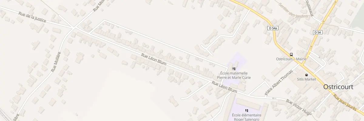Plan du 170 Rue Léon Blum à Ostricourt
