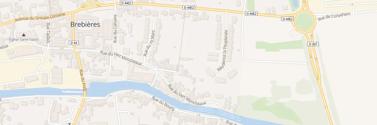 Plan du 23 Rue du Vert Moncheaux à Brebières