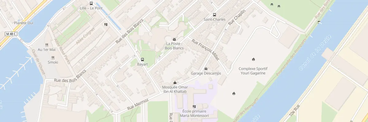 Plan du 83 Rue Gal Anne de la Bourdonnaye à Lille