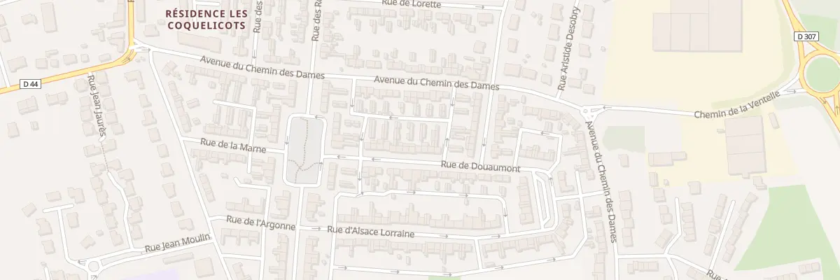 Plan du 51 Rue de Douaumont à Brebières