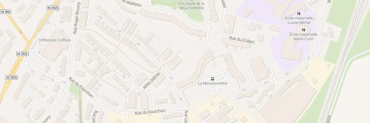 Plan de la Rue Roger Bouvry à Seclin