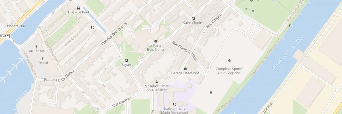 Plan du 75 Rue Gal Anne de la Bourdonnaye à Lille