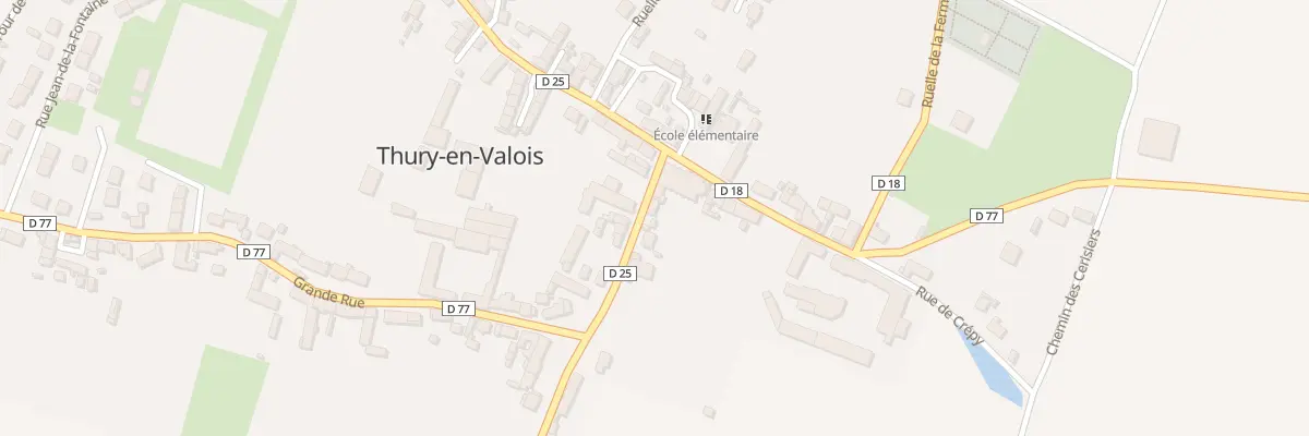 Plan du 3 Rue de l’Eglise à Thury-en-Valois