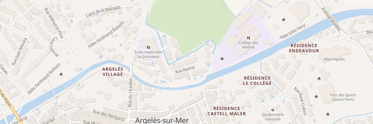 Plan du 21 Rue Racine à Argelès-sur-Mer