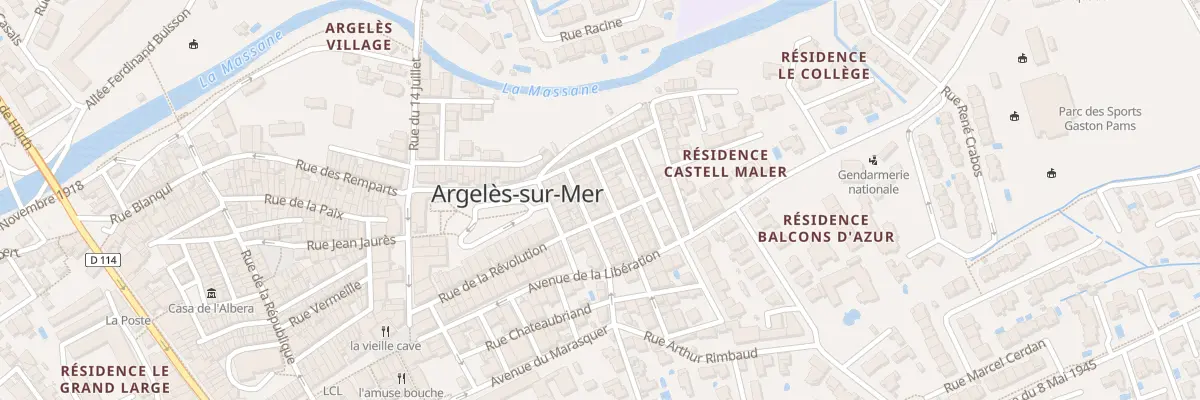 Plan du 19 Rue Mirabeau à Argelès-sur-Mer