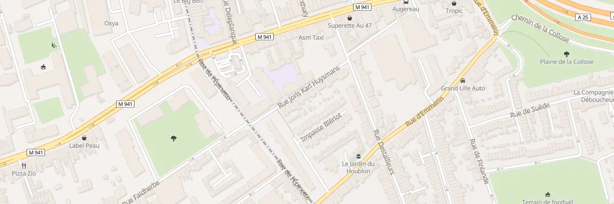 Plan du 21 Rue Joris Karl Huysmans à Lille