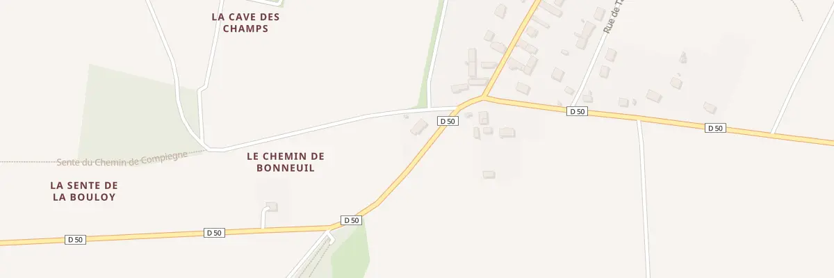 Plan du 10 Rue de Bonneuil En Valois à Éméville
