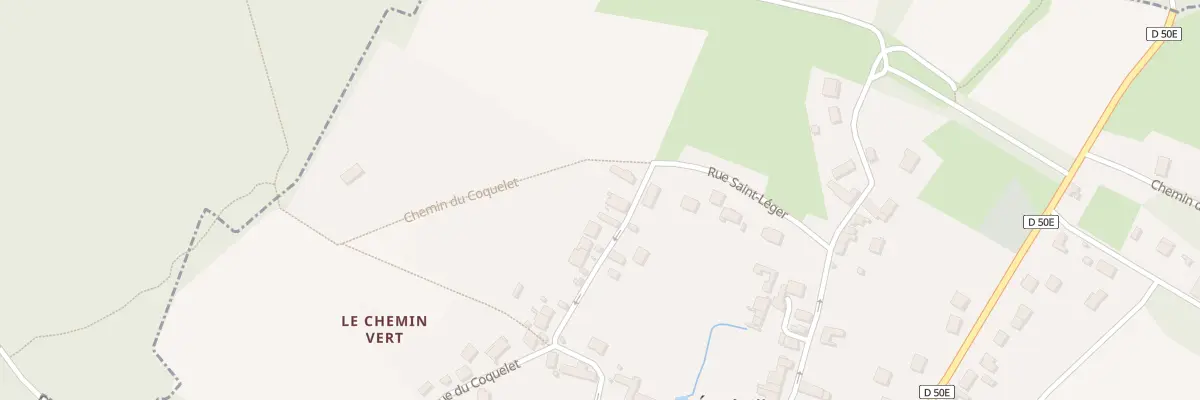 Plan du 4 Rue du Coquelet à Éméville