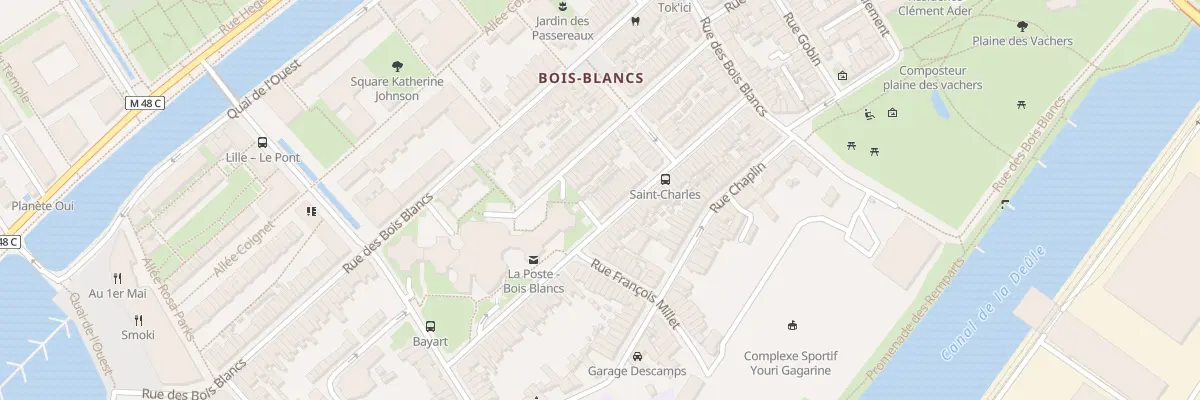 Plan du 44 Rue Gal Anne de la Bourdonnaye à Lille
