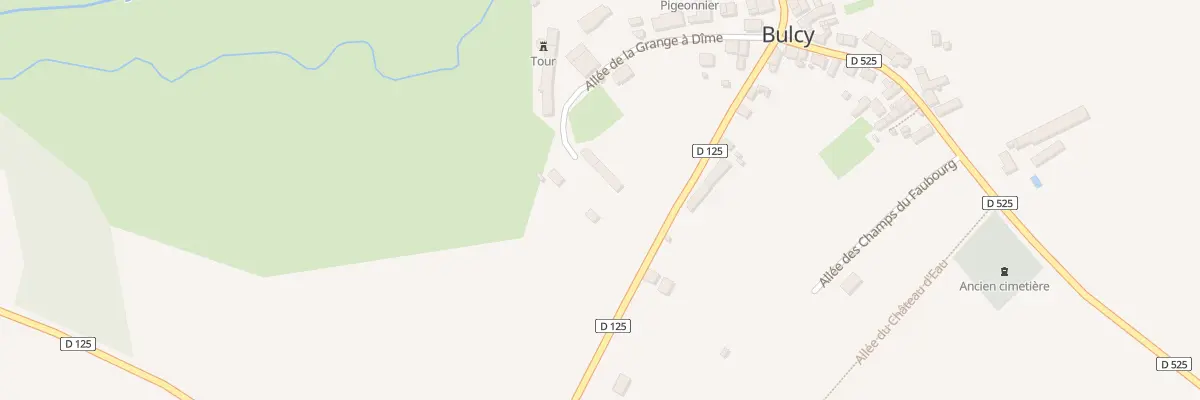 Plan du 6 Rte du Camp Américain à Bulcy