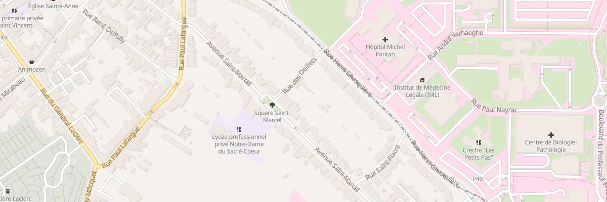 Plan du 215 Av Saint-Marcel à Loos