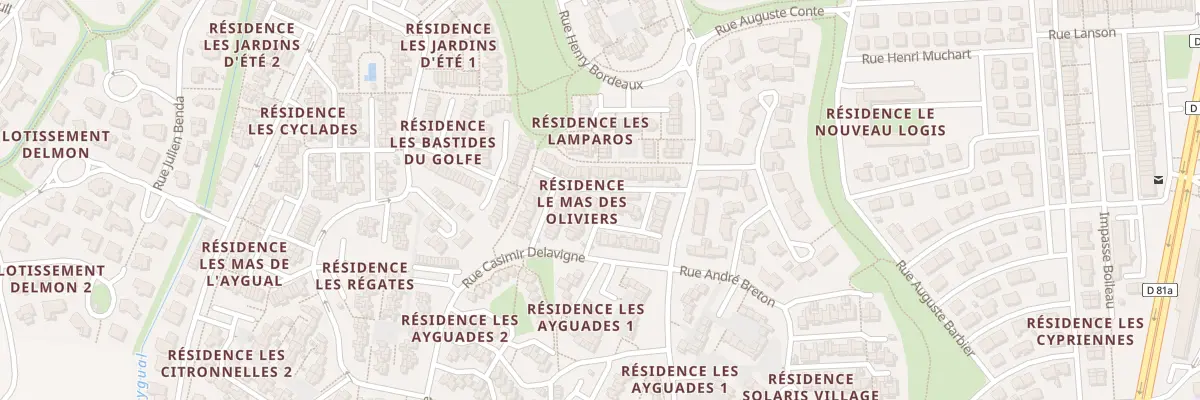 Plan du 7 Res Le Mas des Oliviers à Saint-Cyprien