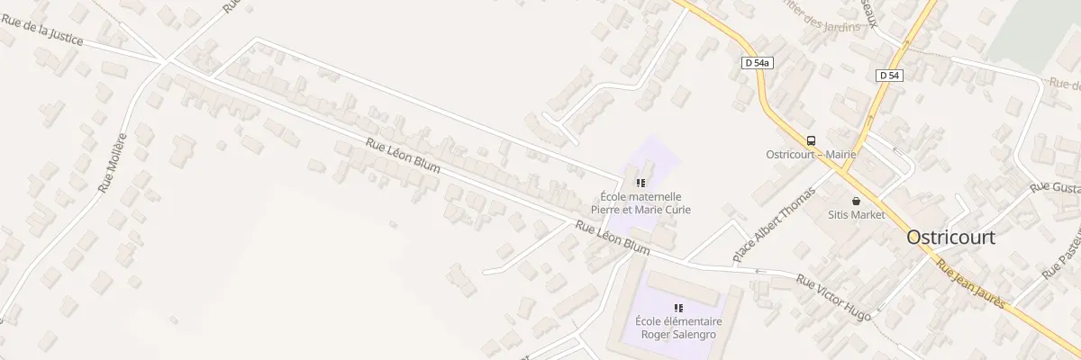 Plan du 126 Rue Léon Blum à Ostricourt