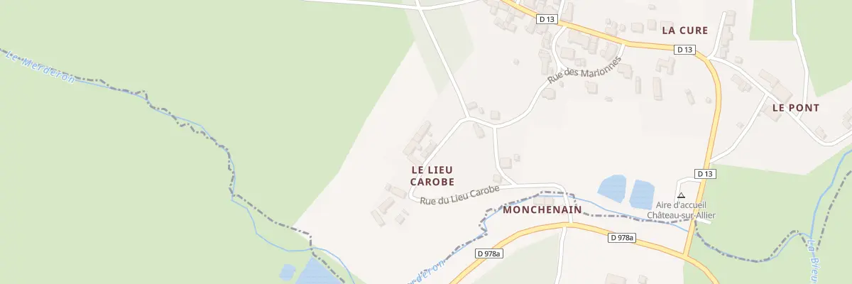 Plan du 5038 Le Lieu Carobe à Château-sur-Allier