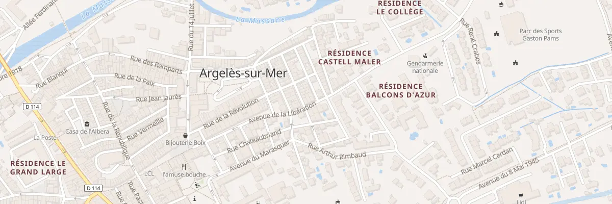 Plan du 105 Av de la Liberation à Argelès-sur-Mer
