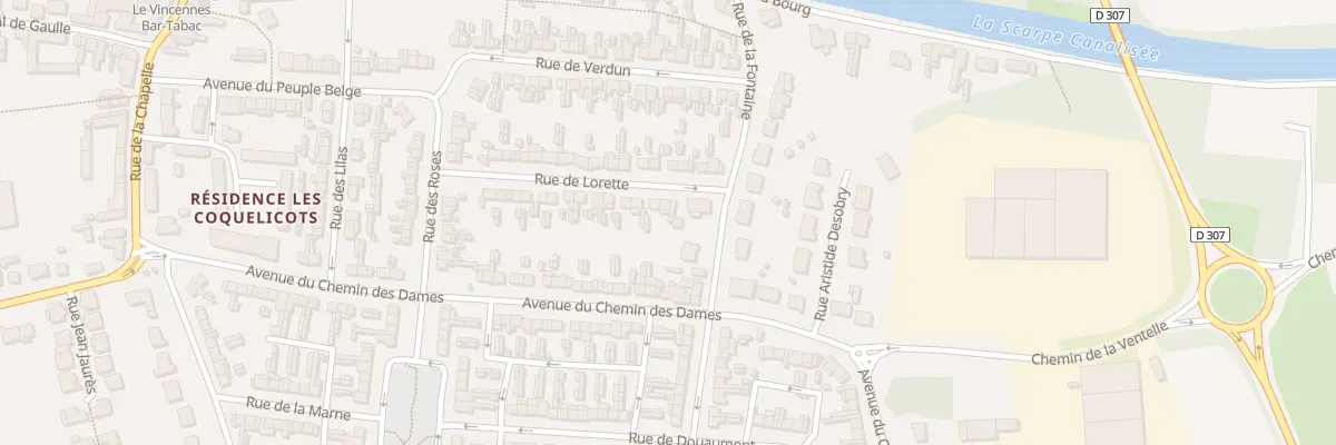 Plan du 94 Rue de Lorette à Brebières