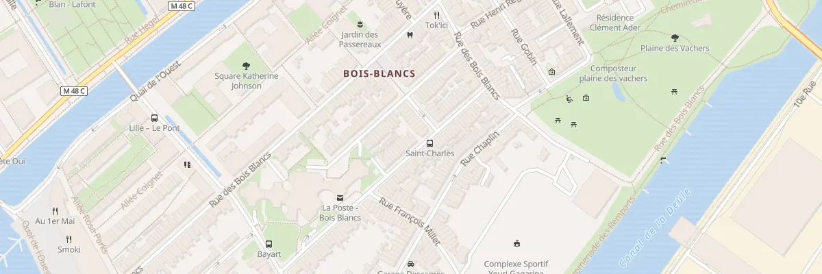 Plan du 26 Rue Gal Anne de la Bourdonnaye à Lille