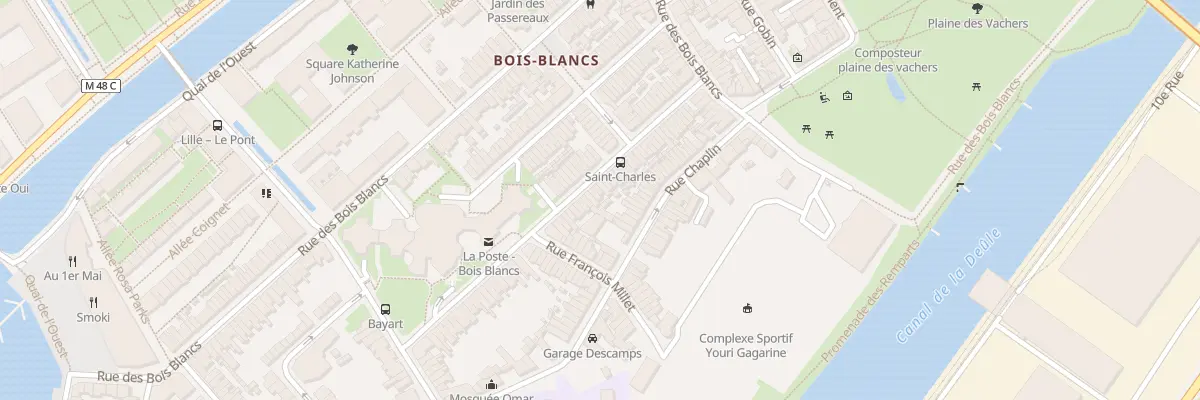 Plan du 51 Rue Gal Anne de la Bourdonnaye à Lille