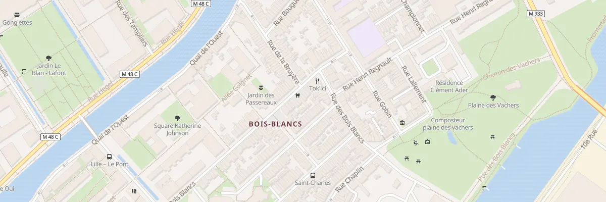Plan du 185B Rue des Bois Blancs à Lille