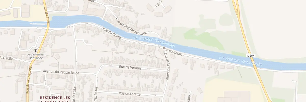Plan du 46 Rue du Bourg à Brebières