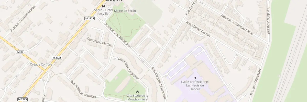 Plan du 132 Rue du Quatorze Juillet à Seclin