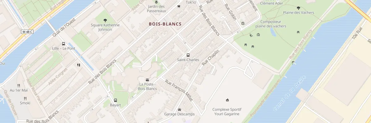 Plan du 43 Rue Gal Anne de la Bourdonnaye à Lille