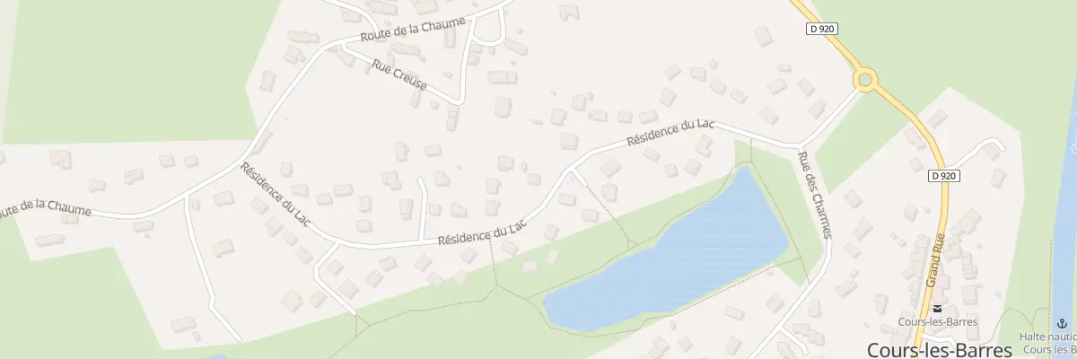 Plan du 31 Residence du Lac à Cours-les-Barres