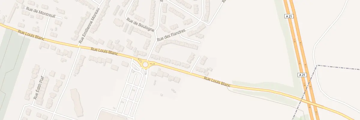 Plan du 87 Rue Louis Blanc à Courcelles-lès-Lens
