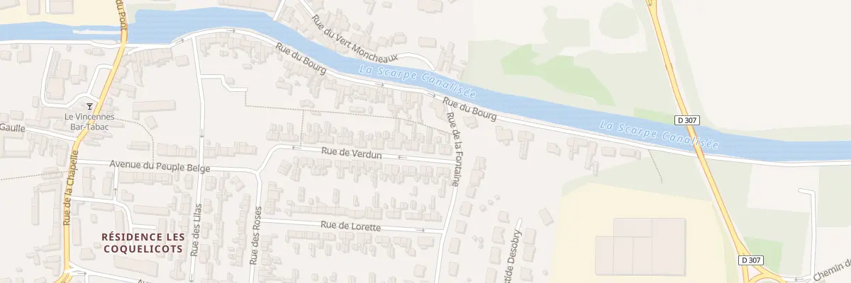Plan du 43 Rue de Verdun à Brebières