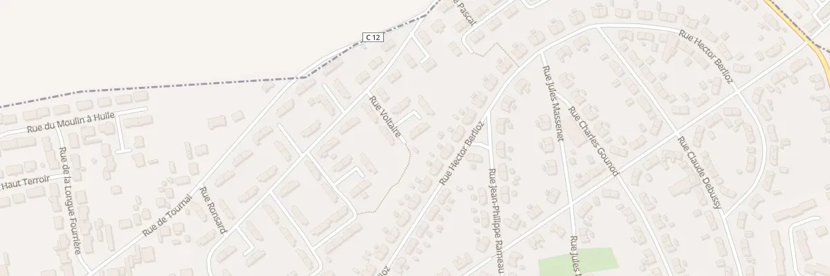 Plan du 15 Rue Voltaire à Évin-Malmaison