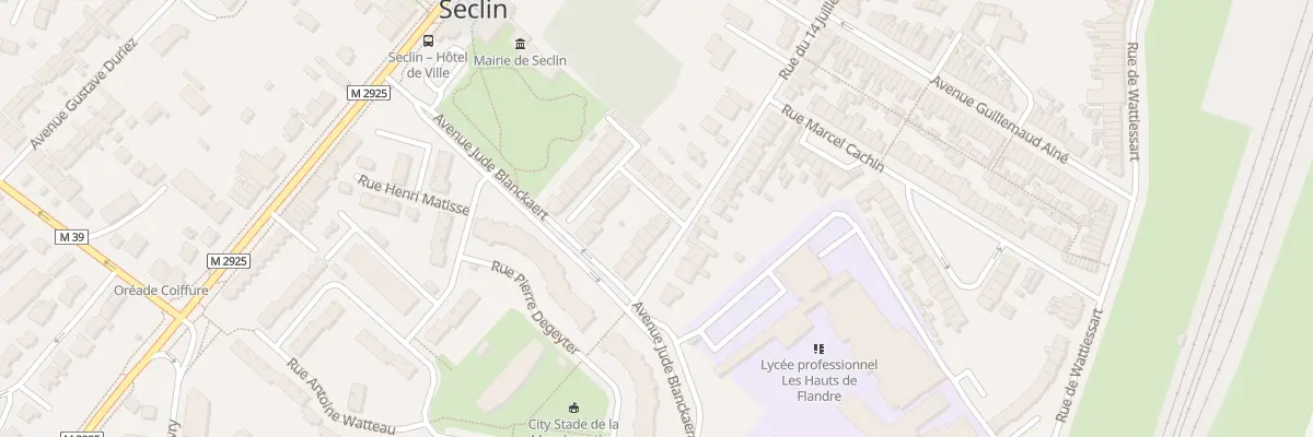 Plan du 128 Rue du Quatorze Juillet à Seclin
