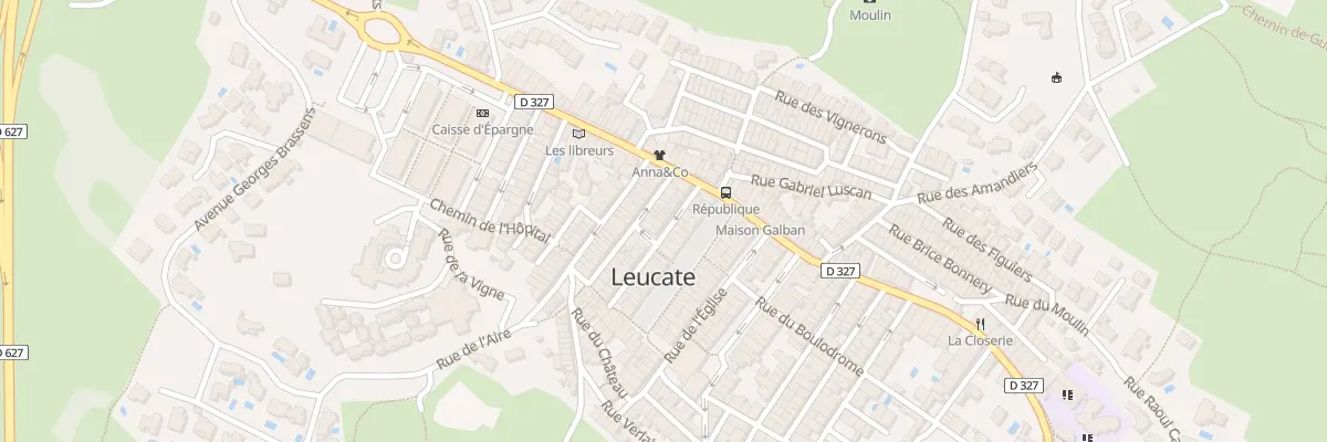 Plan du 14 Rue Emile Zola à Leucate