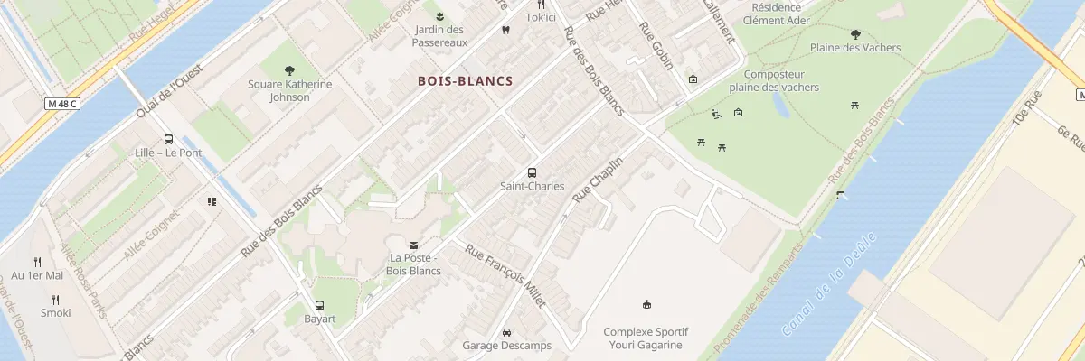 Plan du 35 Rue Gal Anne de la Bourdonnaye à Lille