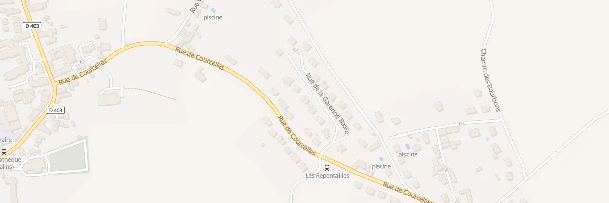 Plan du 28 Rue de la Garenne Basse à Salins