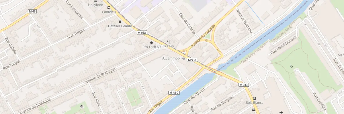 Plan du 173 Av de Dunkerque à Lille