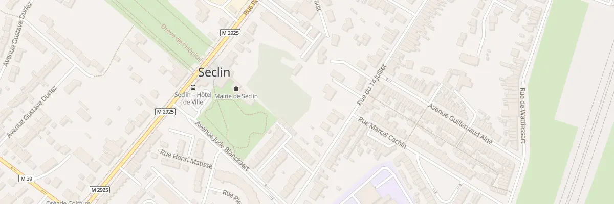 Plan du 122 Rue du Quatorze Juillet à Seclin