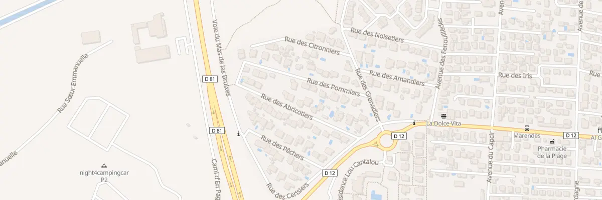 Plan du 14 Rue des Abricotiers à Sainte-Marie-la-Mer