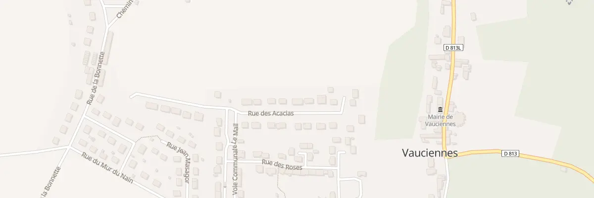 Plan du 32 Rue des Acacias à Vauciennes