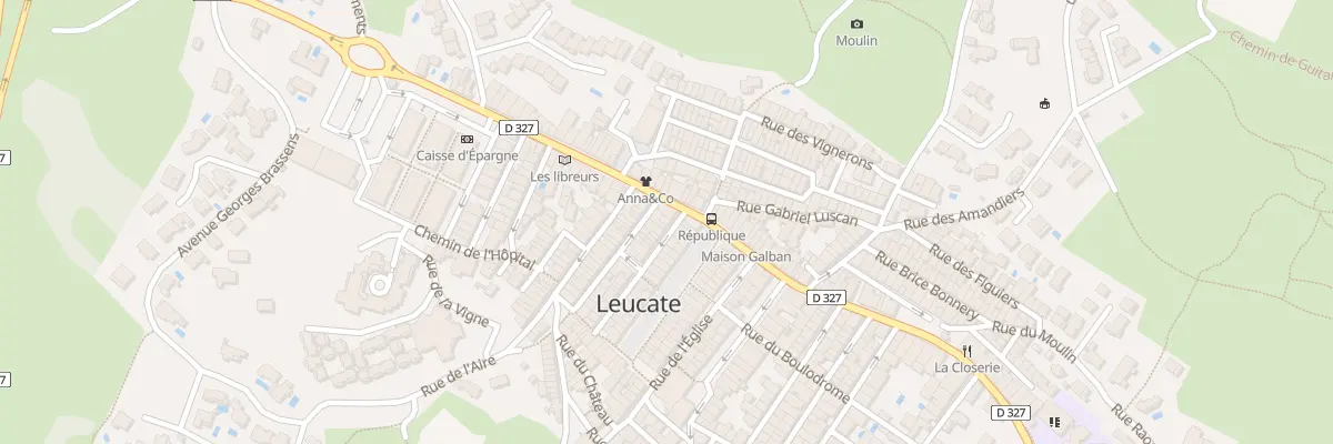 Plan du 4 Rue Emile Zola à Leucate