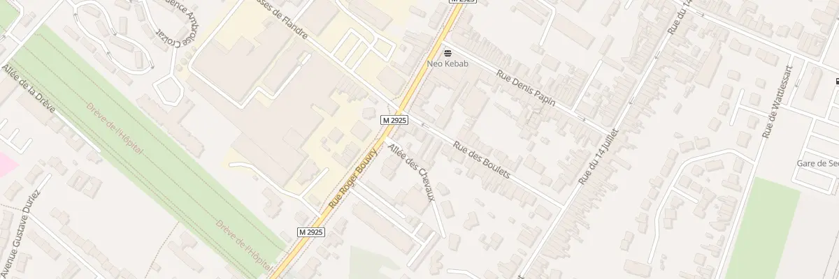 Plan du 2 Rue des Boulets à Seclin