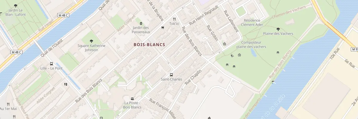 Plan du 18 Rue Gal Anne de la Bourdonnaye à Lille