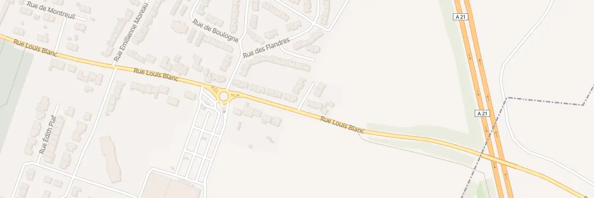 Plan du 91 Rue Louis Blanc à Courcelles-lès-Lens