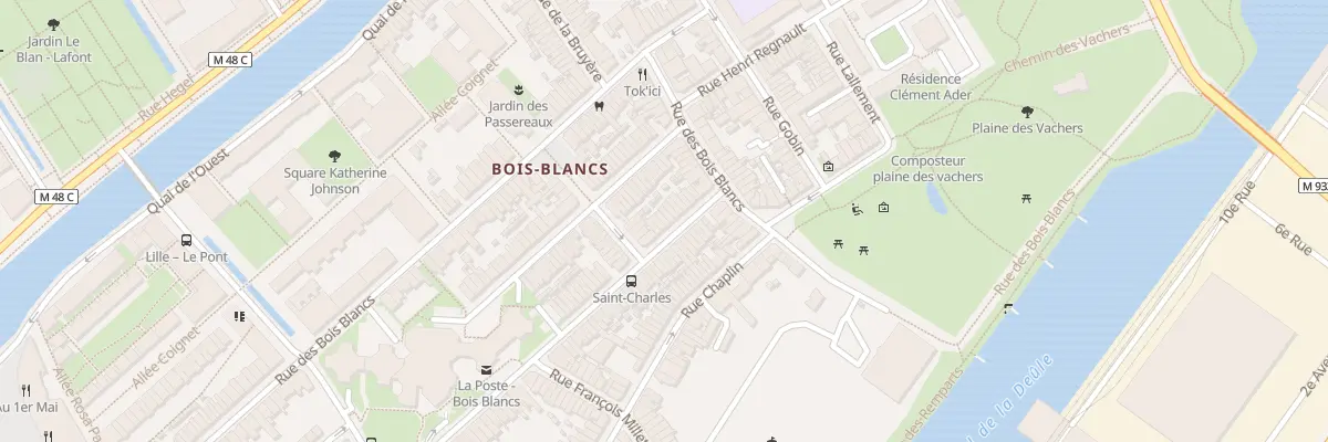 Plan du 16 Rue Gal Anne de la Bourdonnaye à Lille