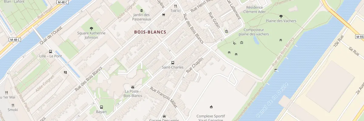Plan du 25 Rue Gal Anne de la Bourdonnaye à Lille