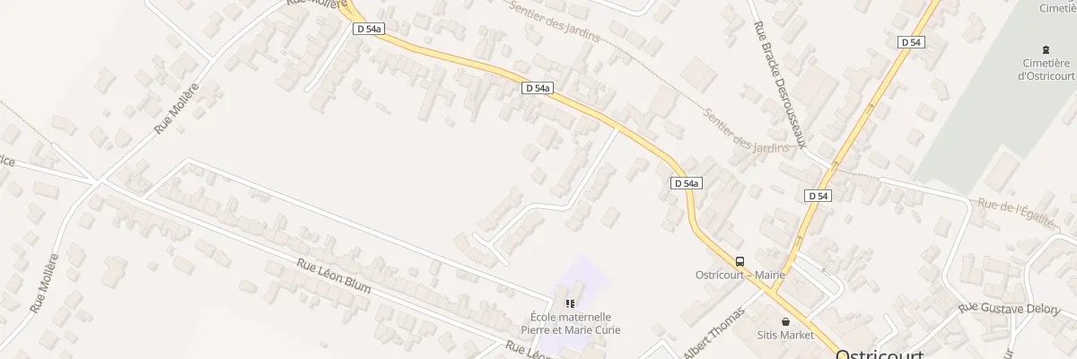 Plan du 253 Rue Charles Saint Venant à Ostricourt