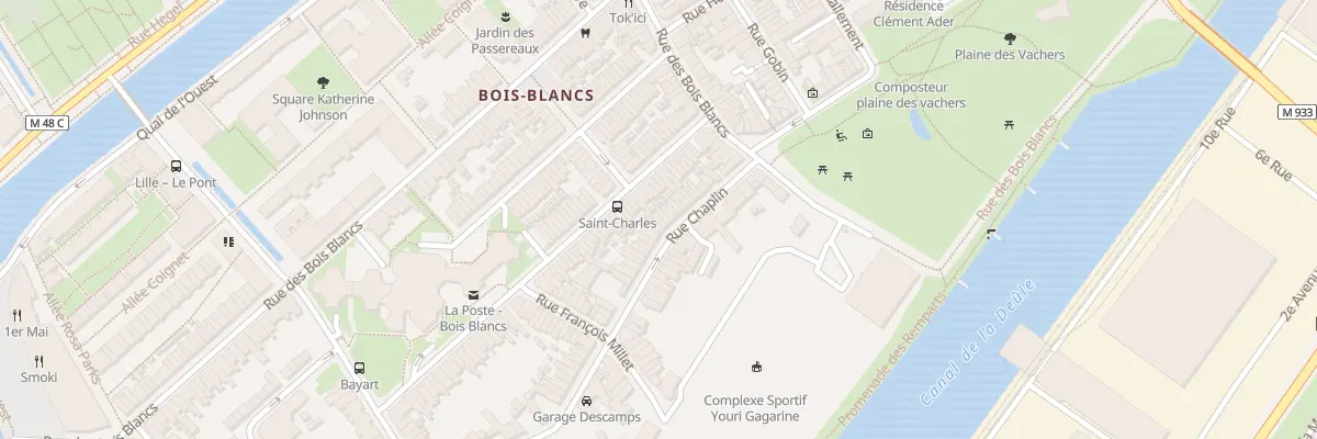 Plan du 24 Rue Chaplin à Lille