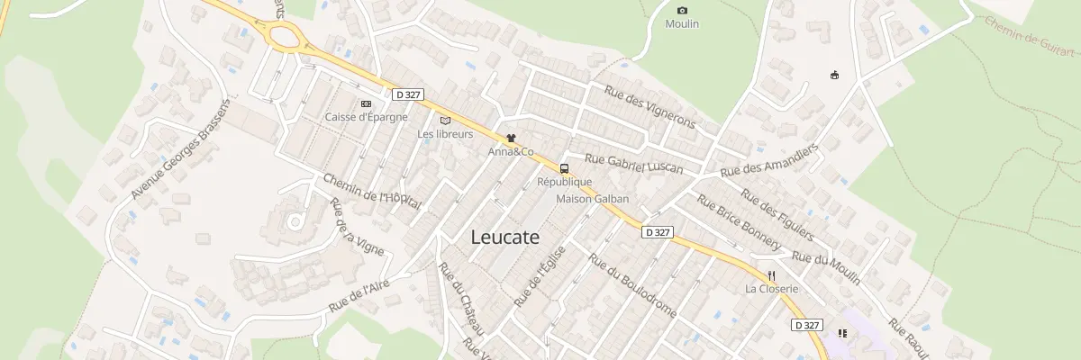 Plan du 3 Rue Emile Zola à Leucate
